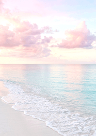 Pastel Beach Blurred in Dreams
