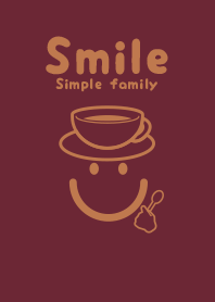 Smile & Teatime Burgundy
