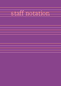 staff notation1 Amaranth purple