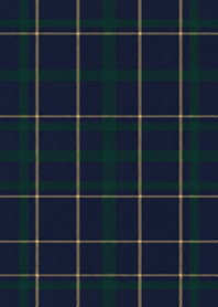 Classic Navy & Green Check Pattern