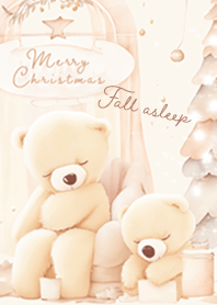 pinkbrown Fluffy bear falls asleep 08_2