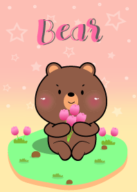 Cute Bear  In Pastel Theme