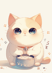 可愛の白白胖貓❤