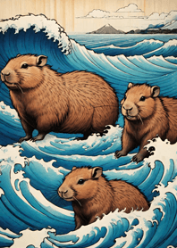 Ukiyo-e - Capybara A21261