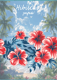 Hibiscus and the sea