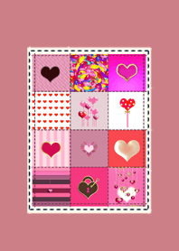 Sweet*Love heart45*patchwork