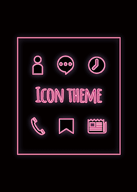Neon pink / icon