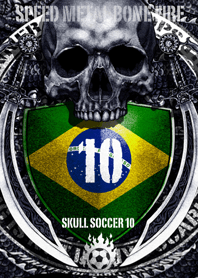 Skull soccer number 10