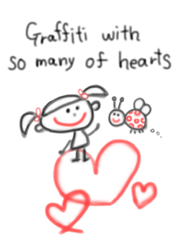 Graffiti with so many of hearts 4
