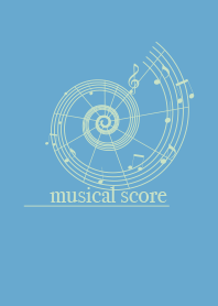 musicalscore Chalk blue
