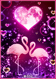 運気UP！フラミンゴの着せかえ