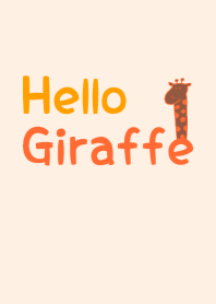Hello Giraffe orange 20
