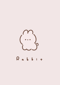 Yuru Rabbit/pink light beige.