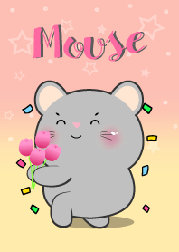 Little Grey  Mouse  In Pastel Theme (JP)