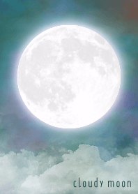 曇天の満月#cool