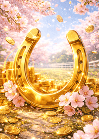 Good Luck Wealth|Sakura Gold Shoe