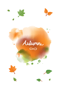 Colorful water color Autumn items