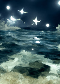 夜の月 月の海 #4ic0_31。