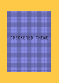BLUE PURPLE CHECKERED THEMEj-ORANGE