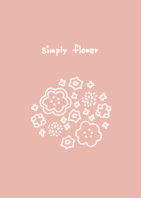 シンプルな小花 ピンク - simply flowers