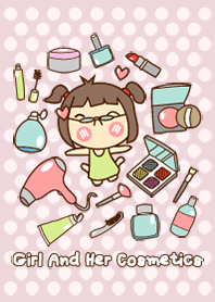 Girl And Her Cosmetics