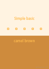 Simple basic camel brown