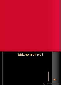 Makeup initial red I
