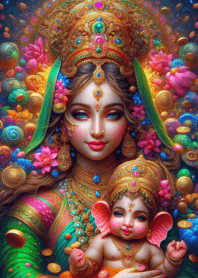 Blessings of Uma Devi & Ganesha