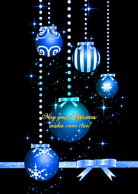 願が叶いますように★クリスマス*2青#2020