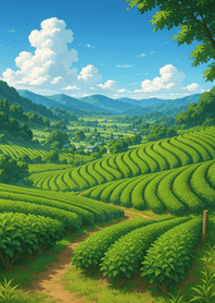 Green Hills Valley Tea Fields