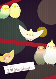 I Love Parakeets/Red 16.v2
