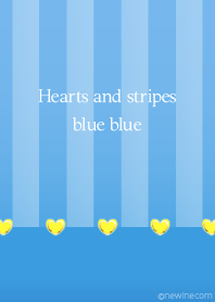 Hearts and stripes blue blue