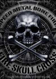 Fire Skull Cross