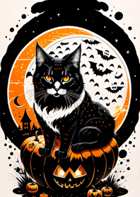 halloween cat BBB053