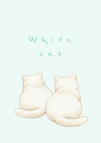 White Cat 3 pastel green theme
