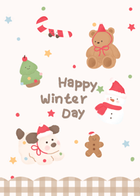 Happy winter day