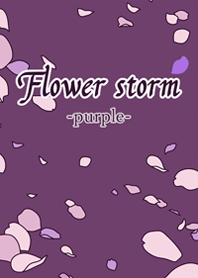 Flower storm -purple-