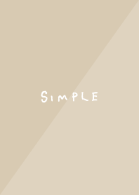 Simple 2 color beige