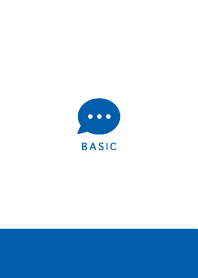 Basic// White&Blue /003