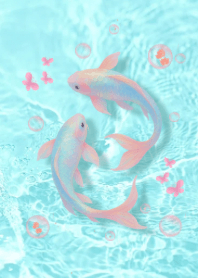 ปลาคราฟ ธีมฟ้า ดึงดูดพลังความรวย