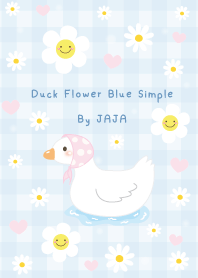 Duck Flower Blue Simple By JAJA