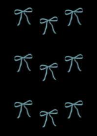 Simple Ribbon (Light Blue and Black)
