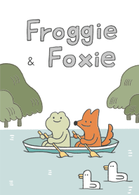 Froggie and Foxie are rowing the boat V2