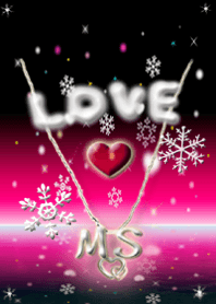 イニシャル M&S(ピンク3)