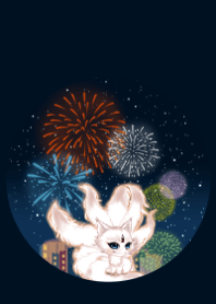 白色九尾狐(新年)