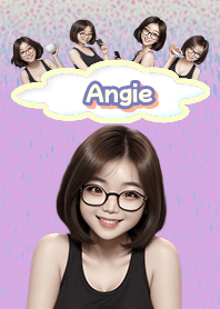 Angie attractive girl purple03