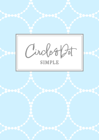 Circle&Polka Dots / Light Blue