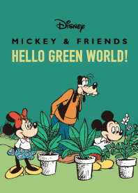 Mickey and Friends Green