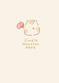 Simple Hamster Apple Beige