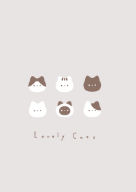 6 cats /light beige